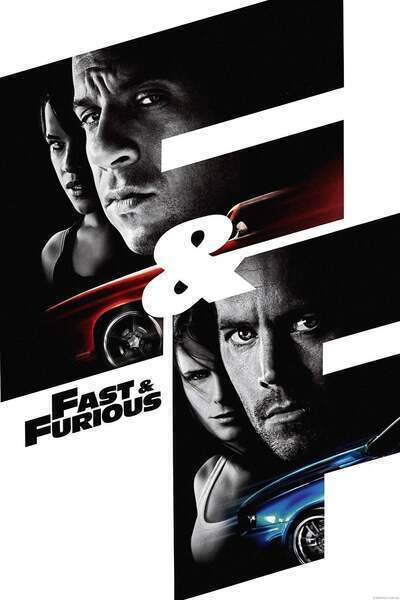 Fast & Furious Hindi Dubbed Movie Poster (2009)