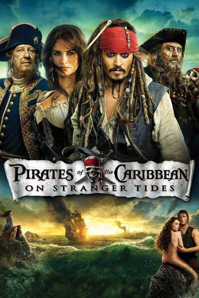 Pirates of the Caribbean: On Stranger Tides Hindi Dubbed Movie Poster (2011)