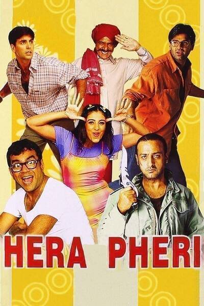 Hera Pheri Hindi Dubbed Movie Poster (2000)