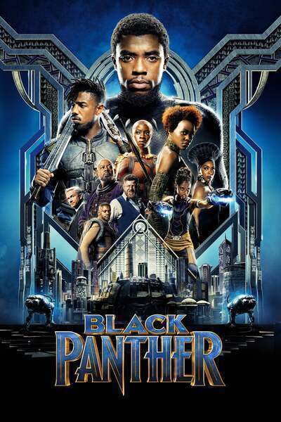 Black Panther Hindi Dubbed Movie Poster (2018)