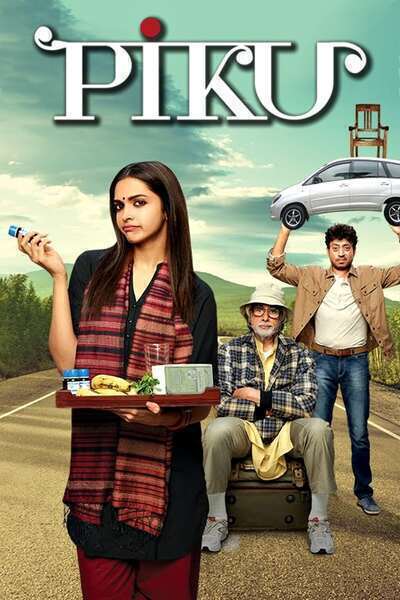 Piku Hindi Dubbed Movie Poster (2015)