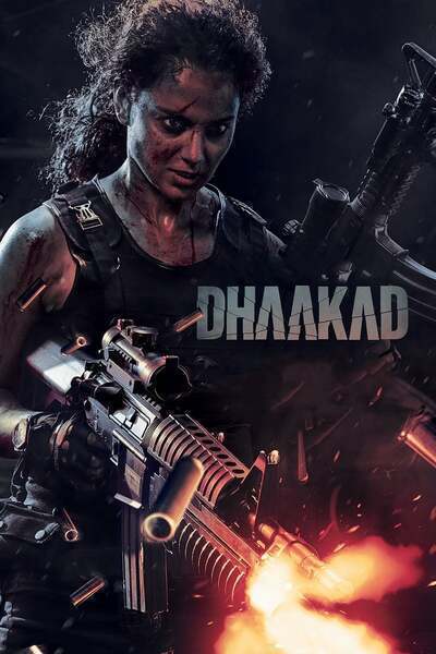 Dhaakad Hindi Dubbed Movie Poster (2022)