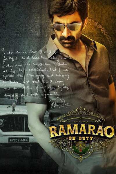 Ramarao On Duty Hindi Dubbed Movie Poster (2022)