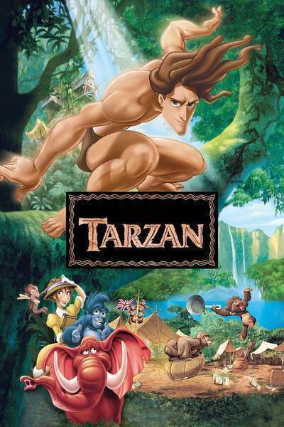 Tarzan Hindi Dubbed Movie Poster (1999)