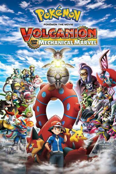 Pokémon the Movie: Volcanion and the Mechanical Marvel Hindi Dubbed Movie Poster (2016)
