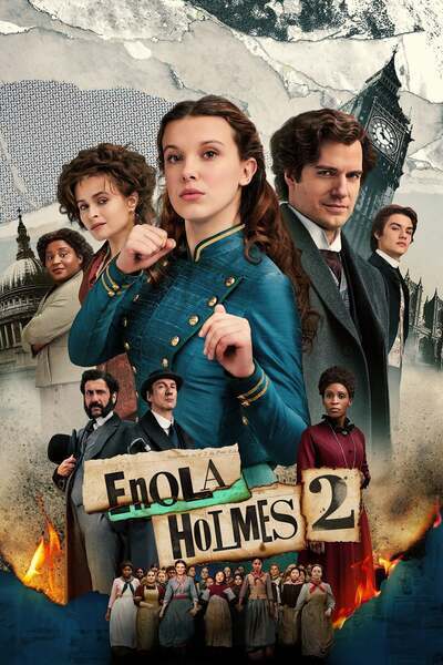 Enola Holmes 2 Hindi Dubbed Movie Poster (2022)