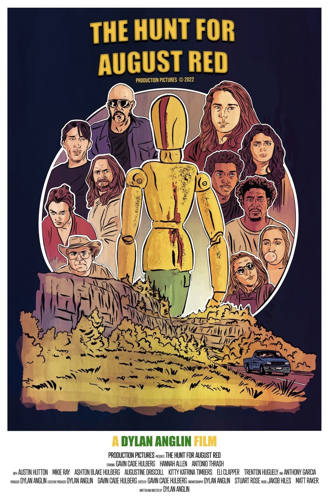 The Hunt for August Red Hindi Dubbed Movie Poster (2024)