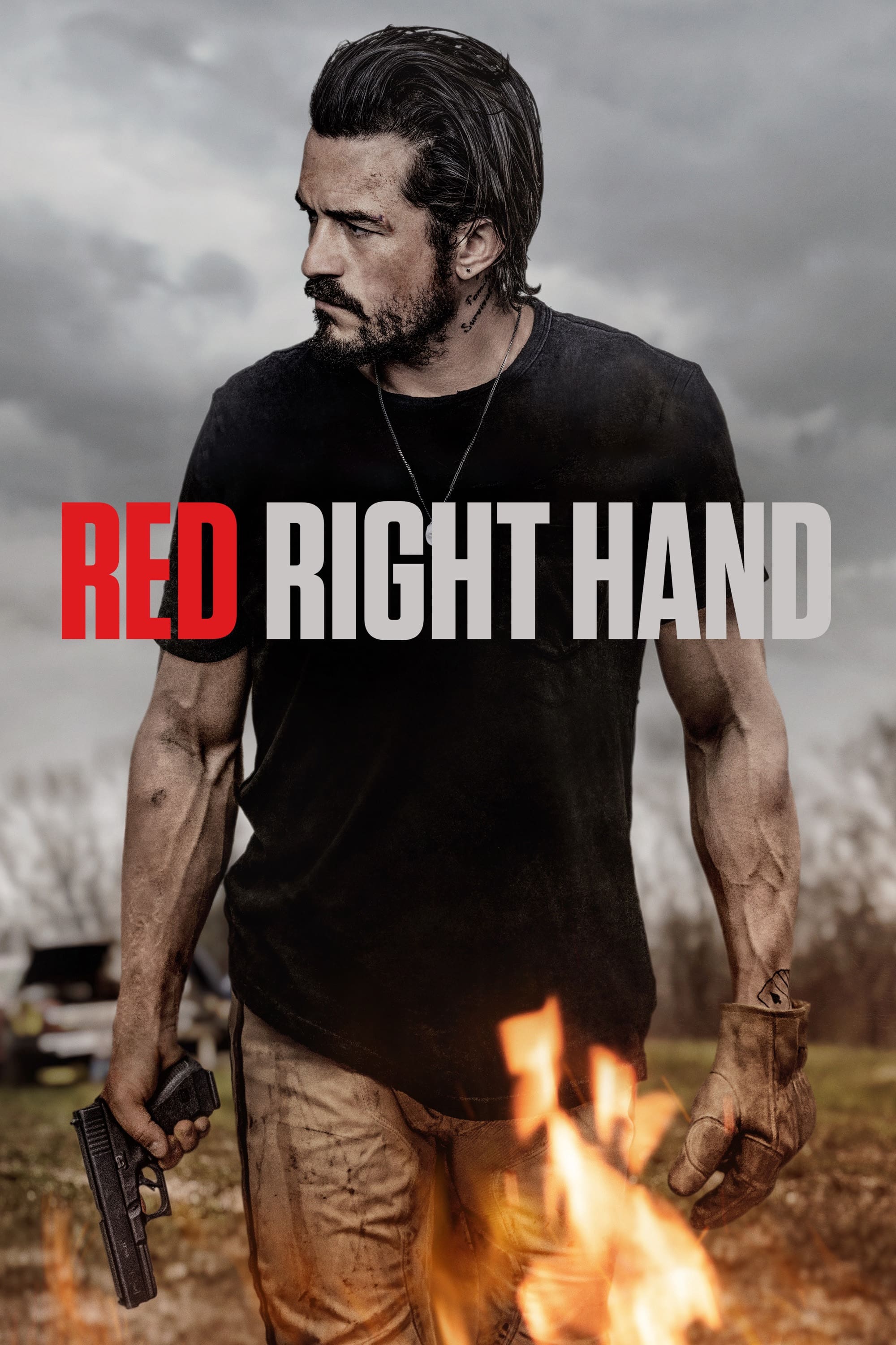 Red Right Hand Hindi Dubbed Movie Poster (2024)