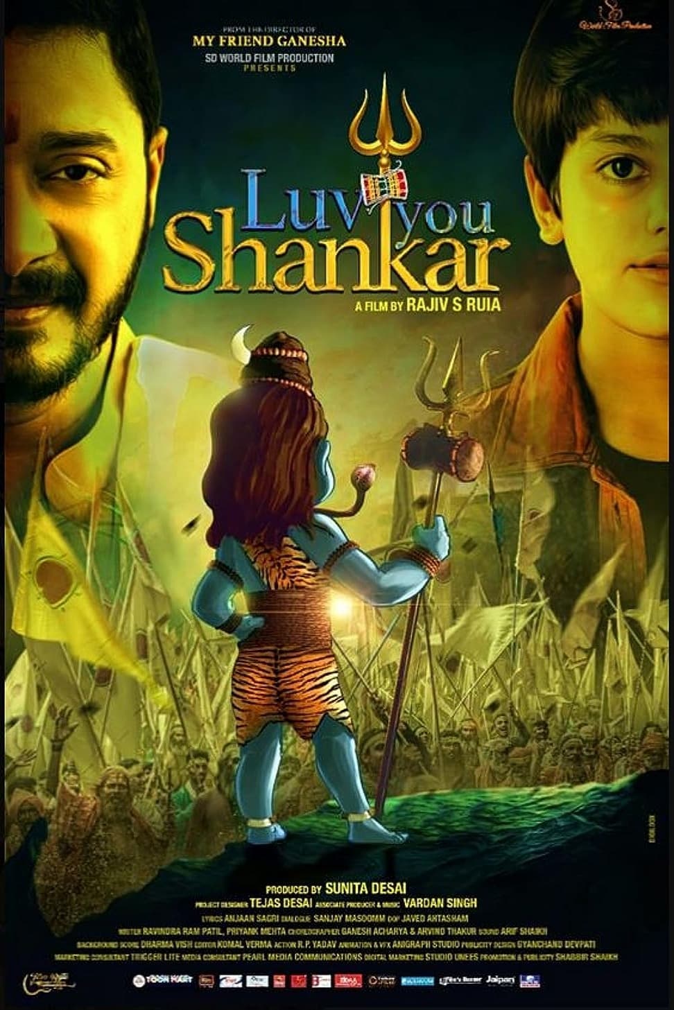 Luv You Shankar Hindi Dubbed Movie Poster (2024)