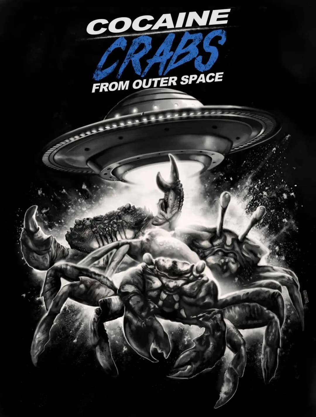 Cocaine Crabs From Outer Space Hindi Dubbed Movie Poster (2022)