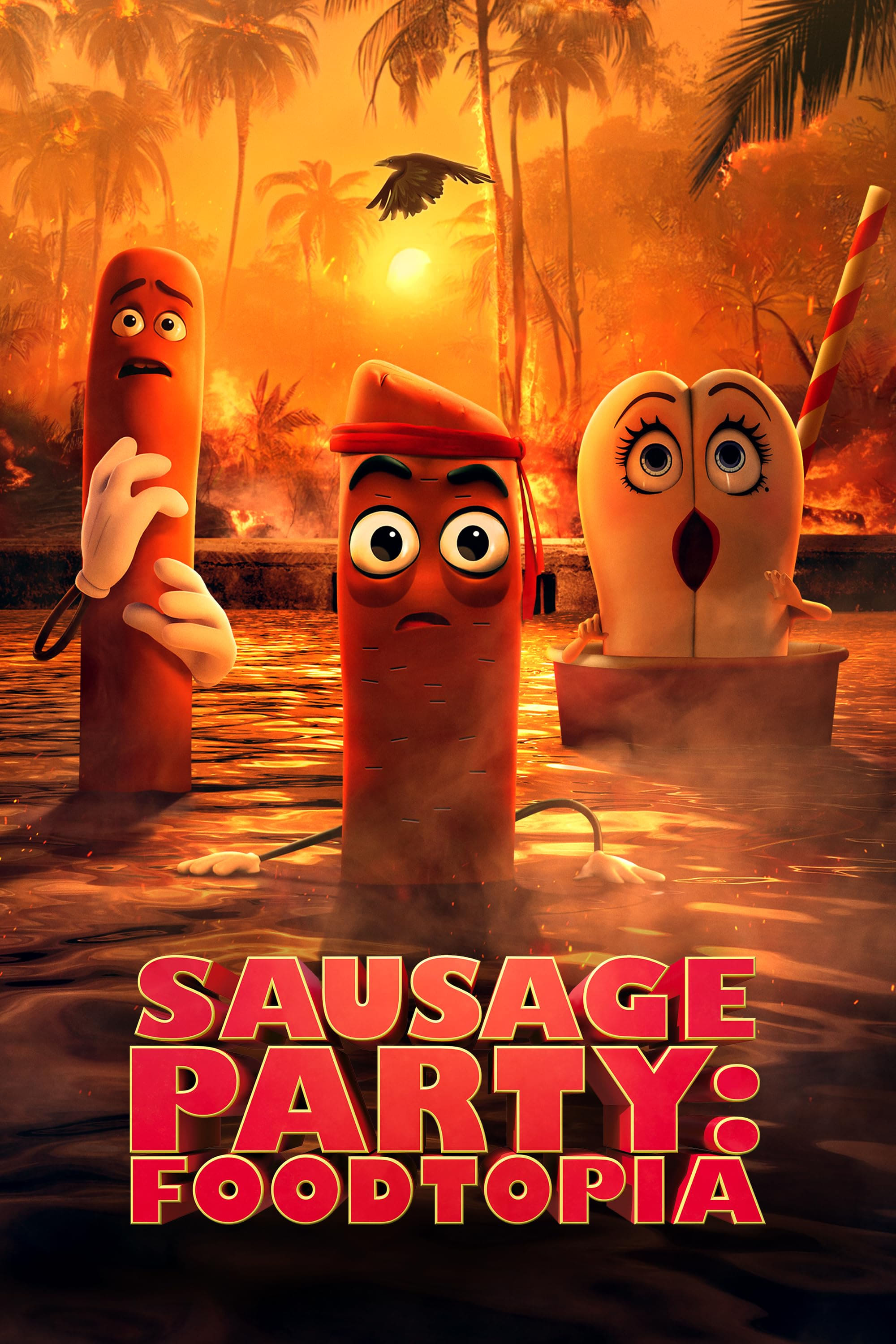 Sausage Party: Foodtopia Hindi Dubbed Movie Poster (2024)