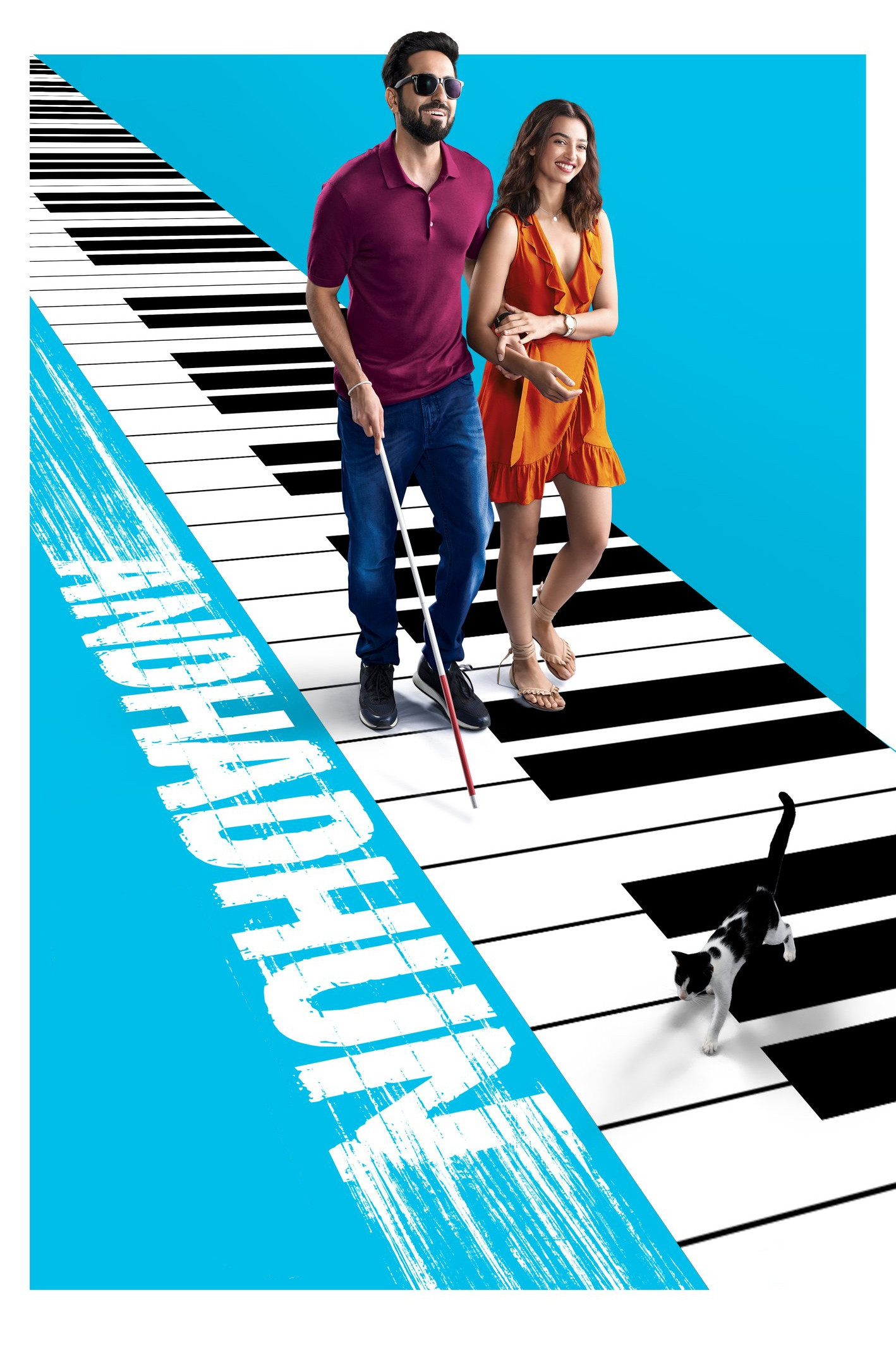 Andhadhun Hindi Dubbed Movie Poster (2018)